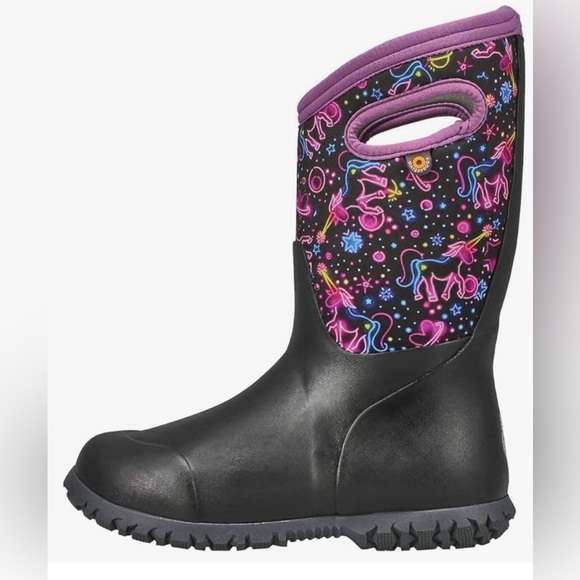 Bogs Other - NWT - Bogs York Neon Unicorn Waterproof Rain/Snow Boots - Size 3
